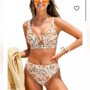 Elodie ditsy floral self tie bikini